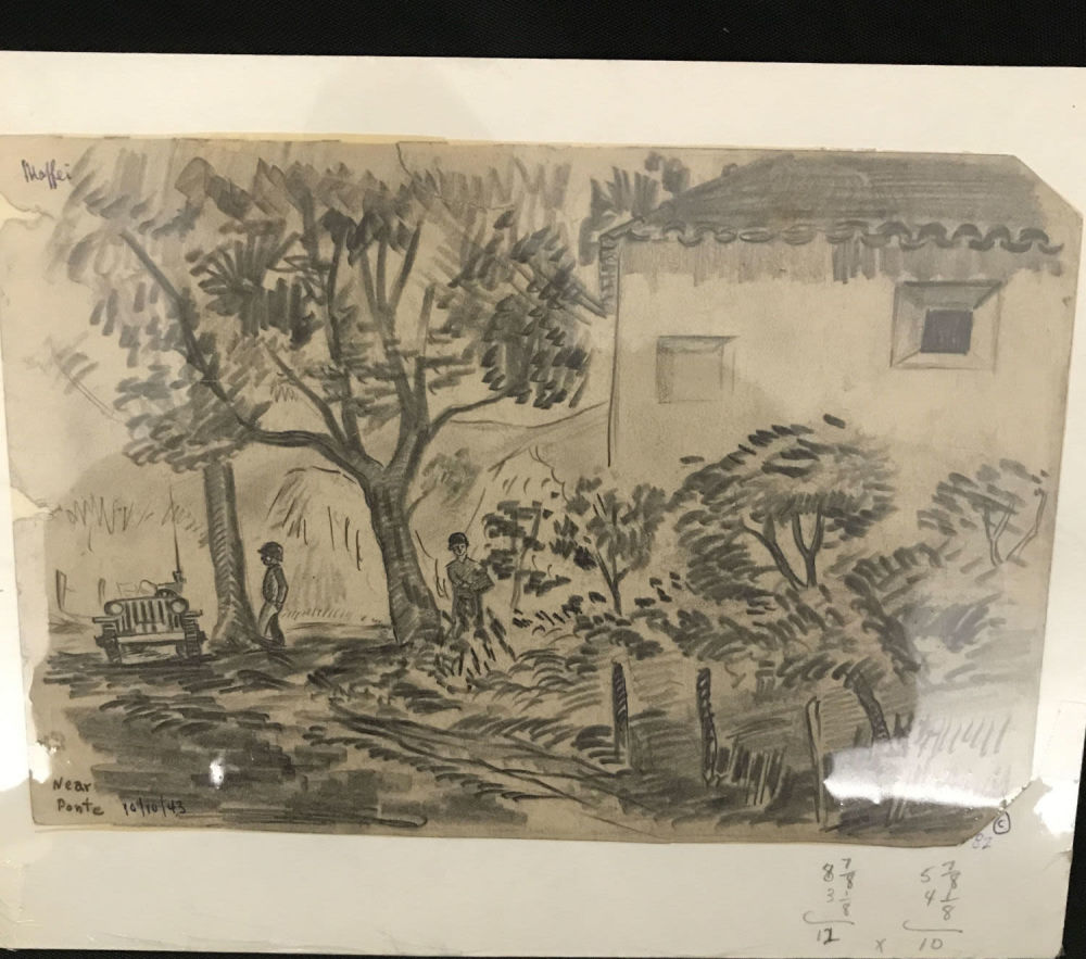 Lot 156: MAFFEI Drawing of House Near our Current Position