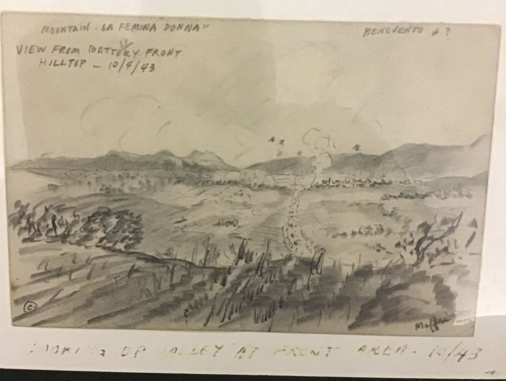Lot 180: MAFFEI Drawing October 1943 Looking up Toward