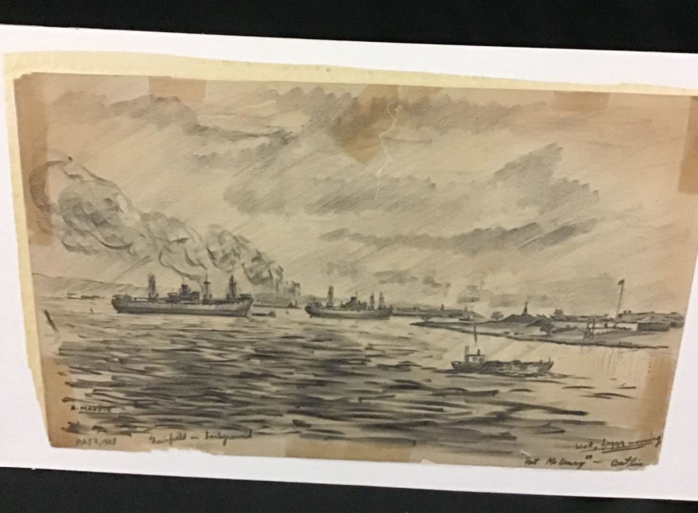 Lot 191: MAFFEI Drawings May 8, 1948 Wet Foggy Morning at