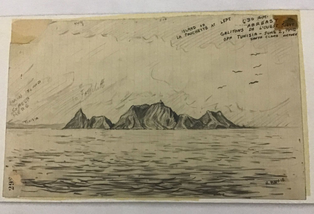 Lot 197: MAFFEI Drawing Island of LA FAUCHETTE