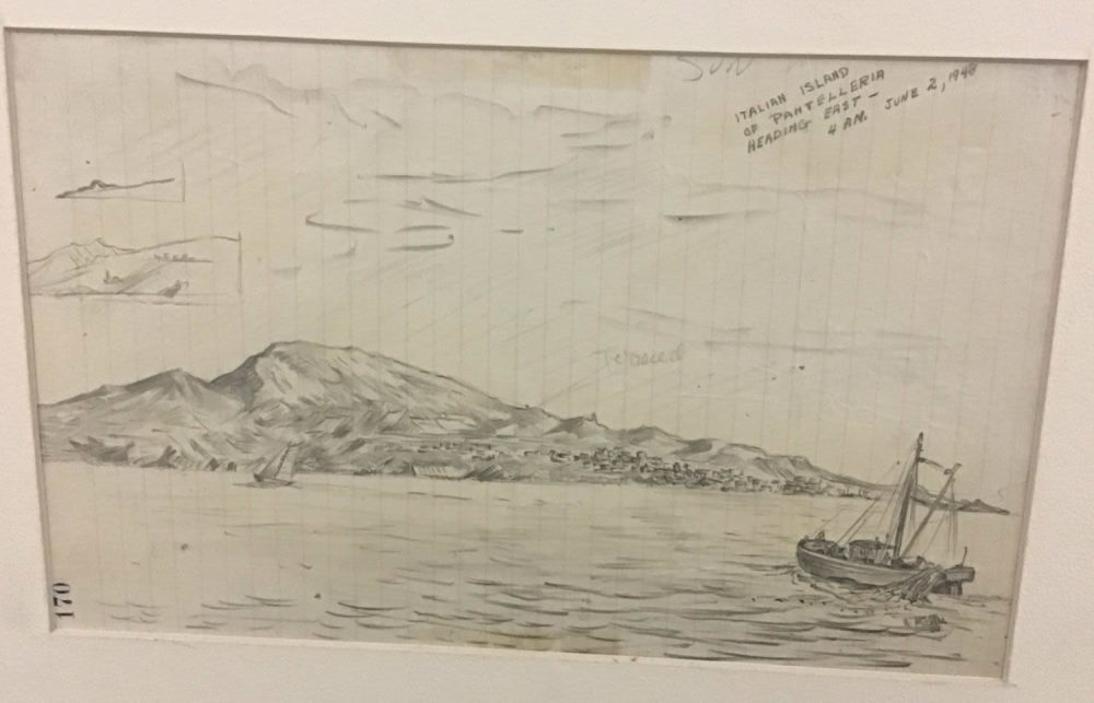 Lot 198: MAFFEI Drawing, June 2, 1948 Italian Island of