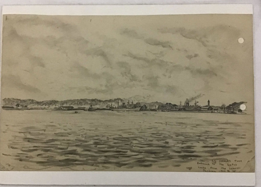 Lot 199: MAFFEI Drawing of the SS Charles Fort Entrance