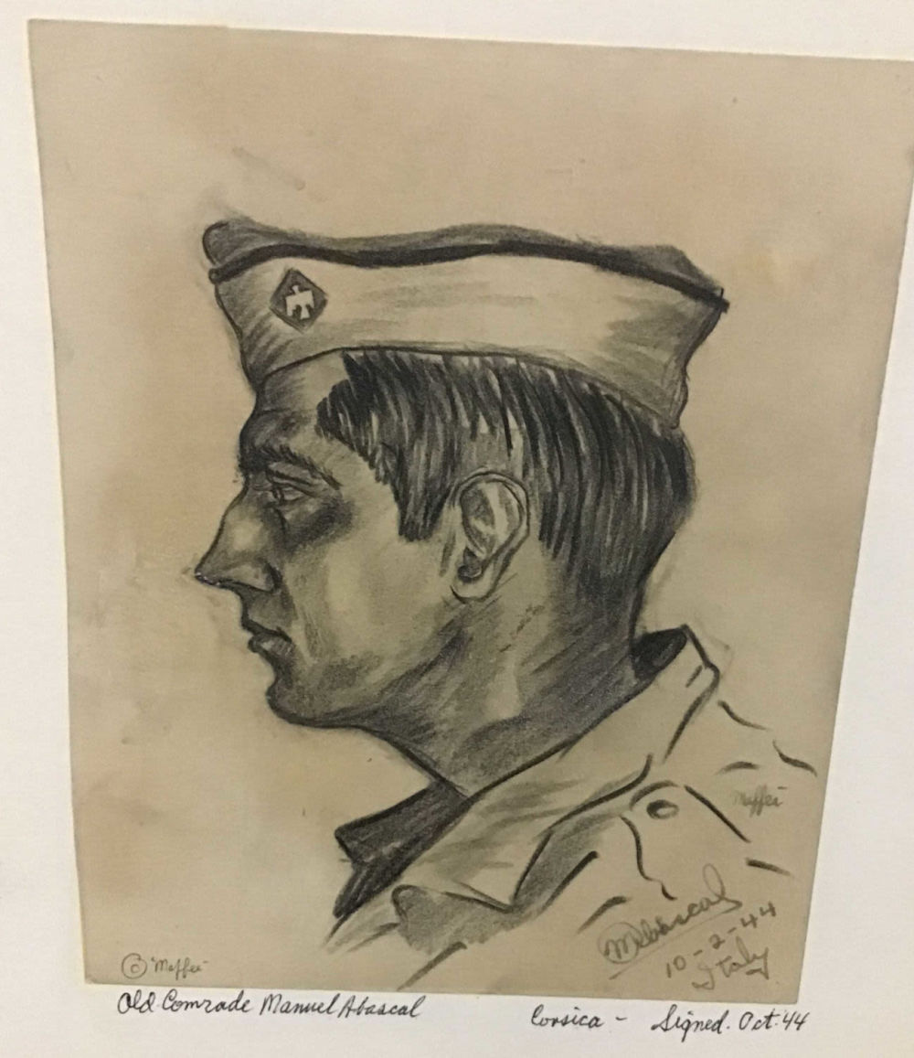 Lot 206: MAFFEI Drawing From October to 1944 Old Comrade