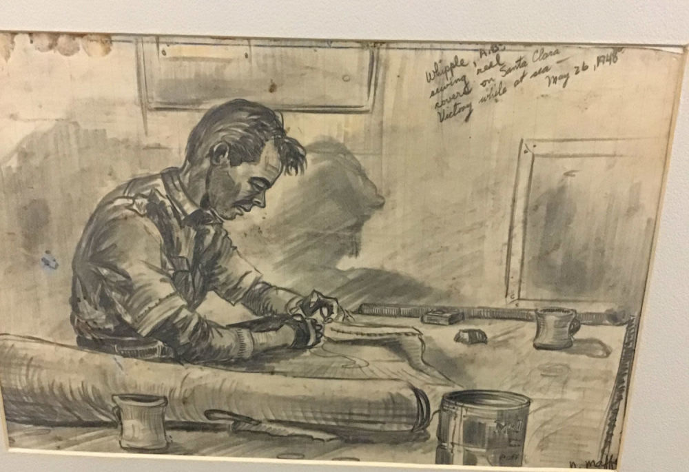 Lot 212: MAFFEI Drawing: Able Seaman Whipple on the Santa