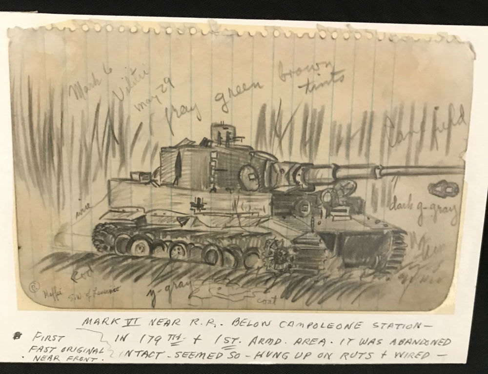 Lot 234: MAFFEI Drawing May 29, 1944 Abandoned German