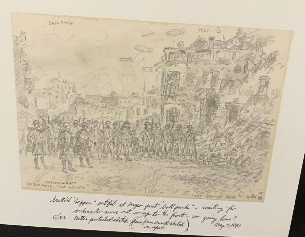 Lot 243: MAFFEI Drawing Scottish Replacement Officers