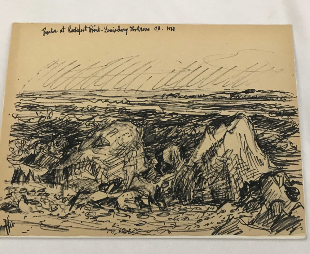 Lot 248: MAFFEI Drawing Rocks at Rachel Fort Point