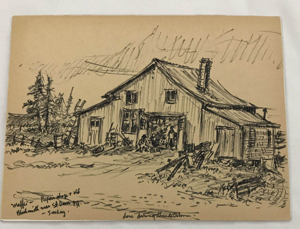 Lot 250: MAFFEI Drawing Barn with Worker