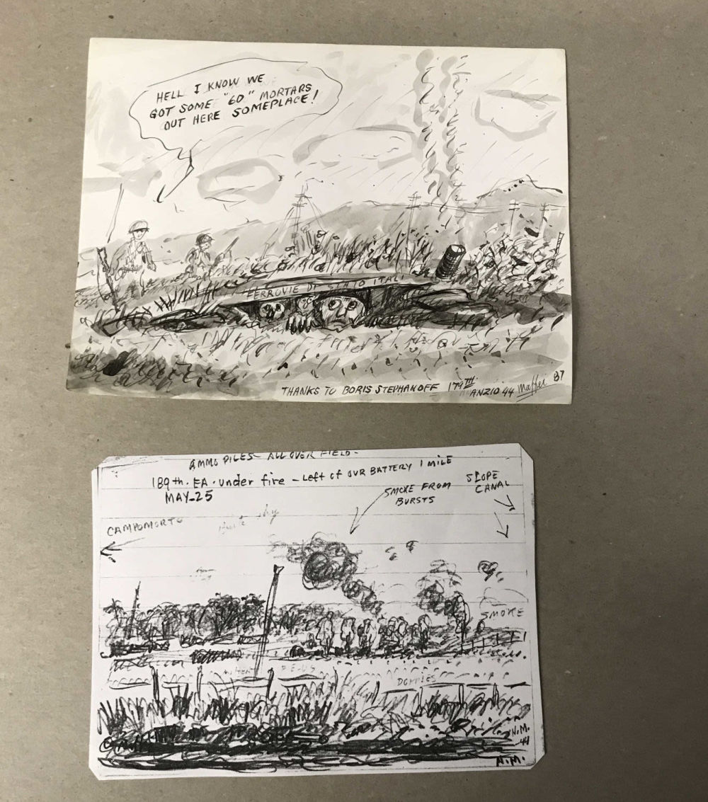 Lot 288: MAFFEI Sketches on Paper (2)