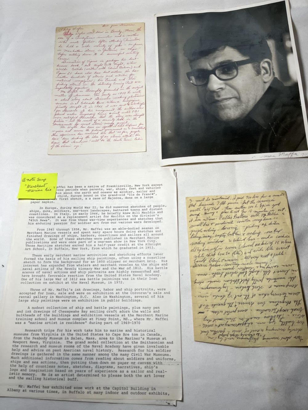 Lot 305: Maffei Memorabilia Collects