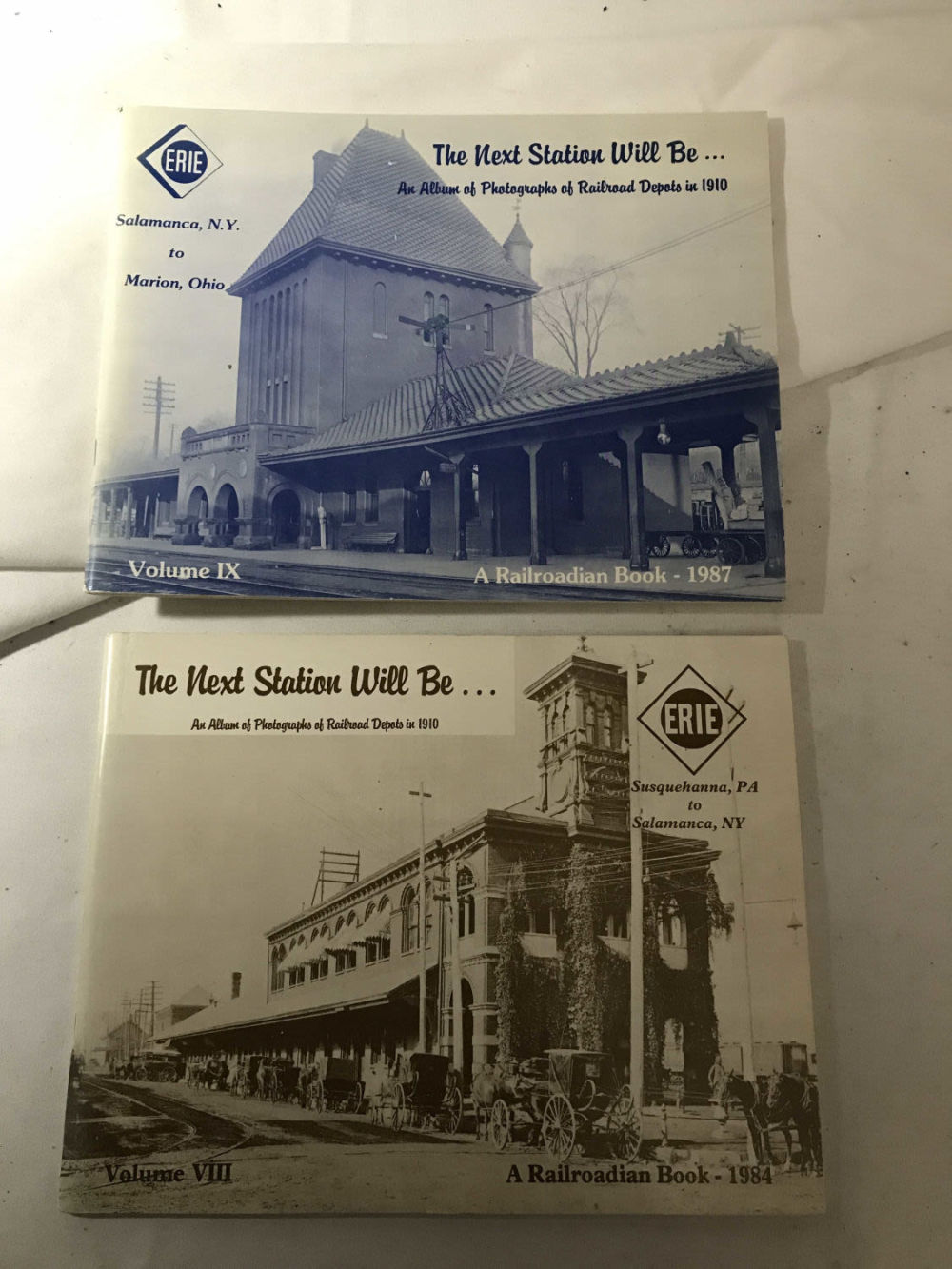 Lot 206: 2 Railroad Depot Picture Books from 1910