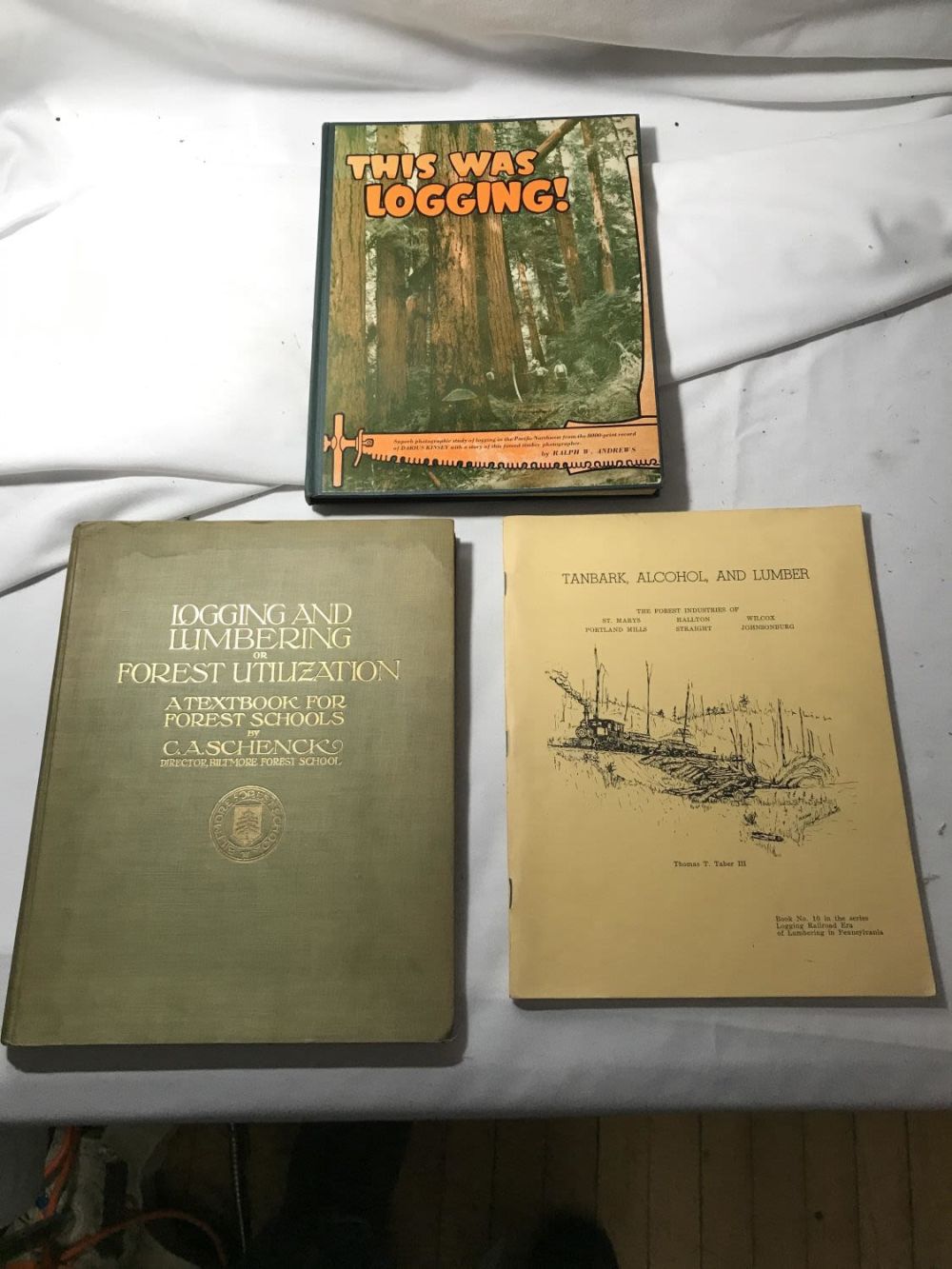 Lot 207: 3 Great Logging Books from Yesteryear with