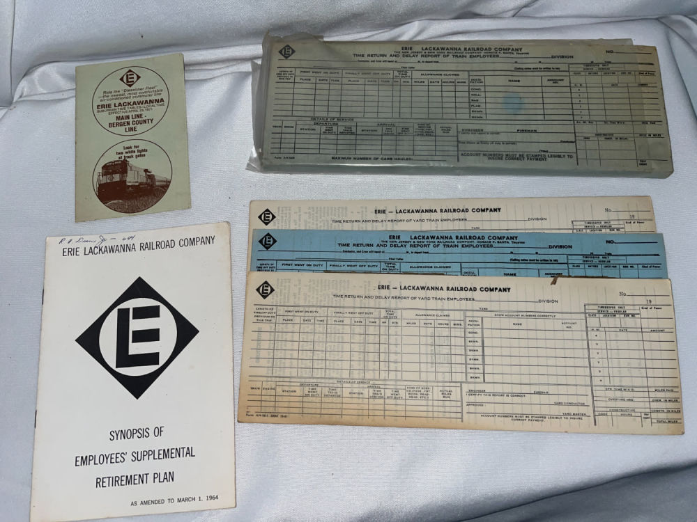 Lot 235: Erie Lackawanna Railroad Ephemera