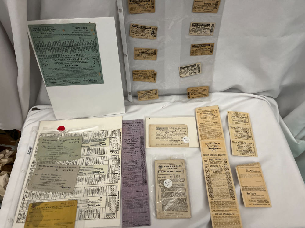 Lot 242: Early Railroad Tickets