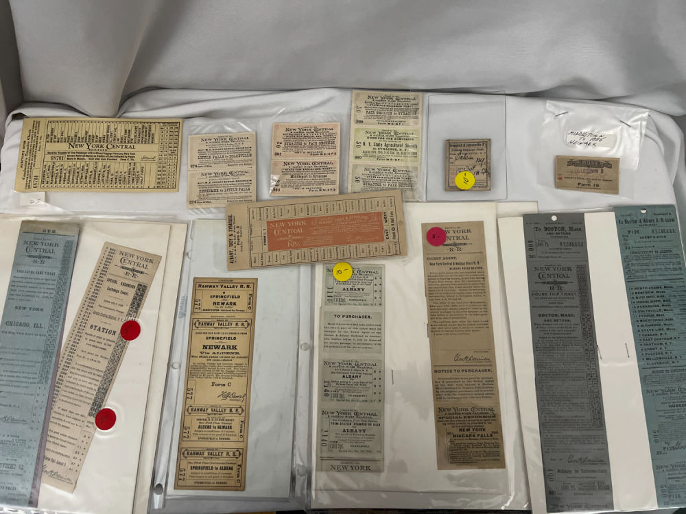 Lot 279: Vintage Railroad Ticket Collection