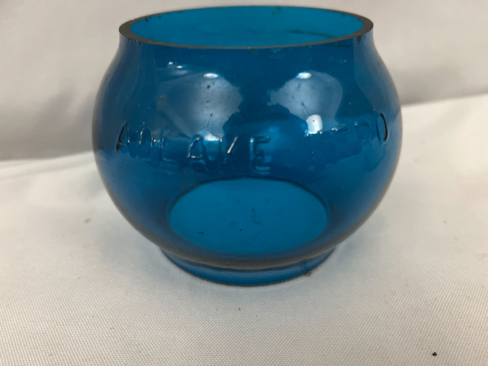 Lot 291: Blue Adlake Globe - Cut Glass