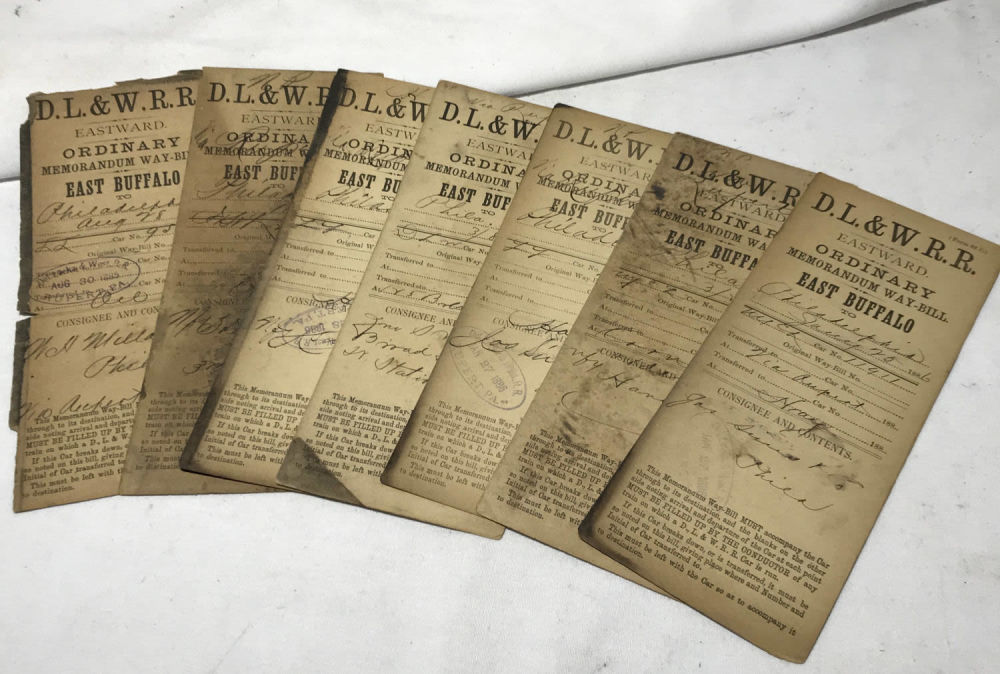 Lot 317: DL & W Railroad eastward memorandums (7)