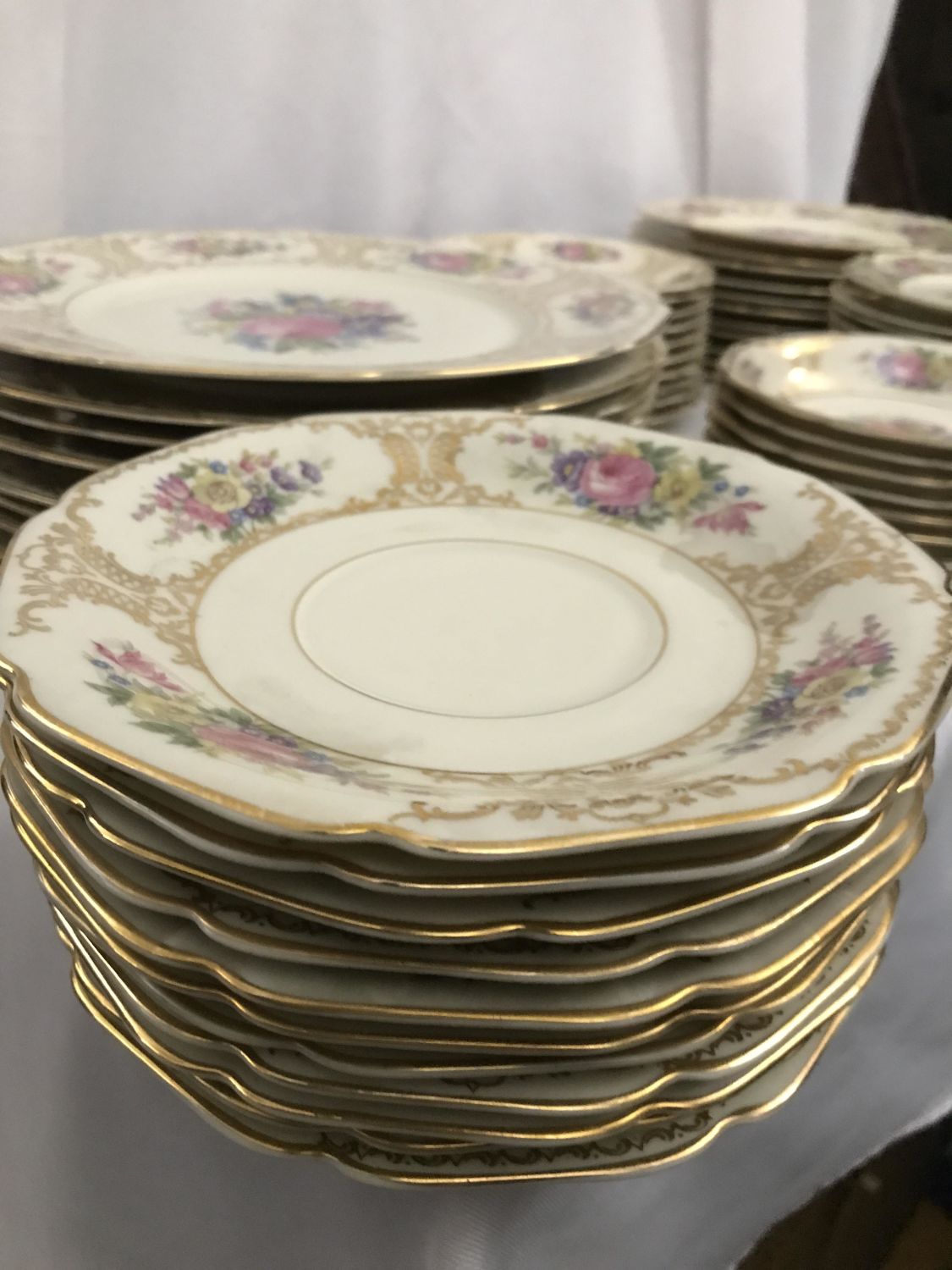 Vintage German Saucers for Tea Cups - K&A Krautheim Selb Bavaria - Rare