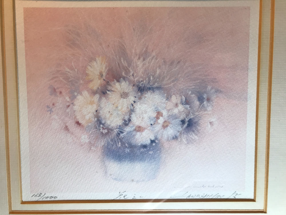 Lot 171: LE Flowers in Vase Still Life Signed print