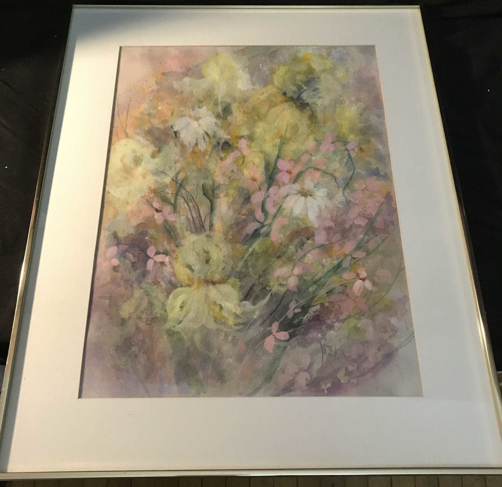 Lot 175: Bette McBain Pastel Floral Bouquet