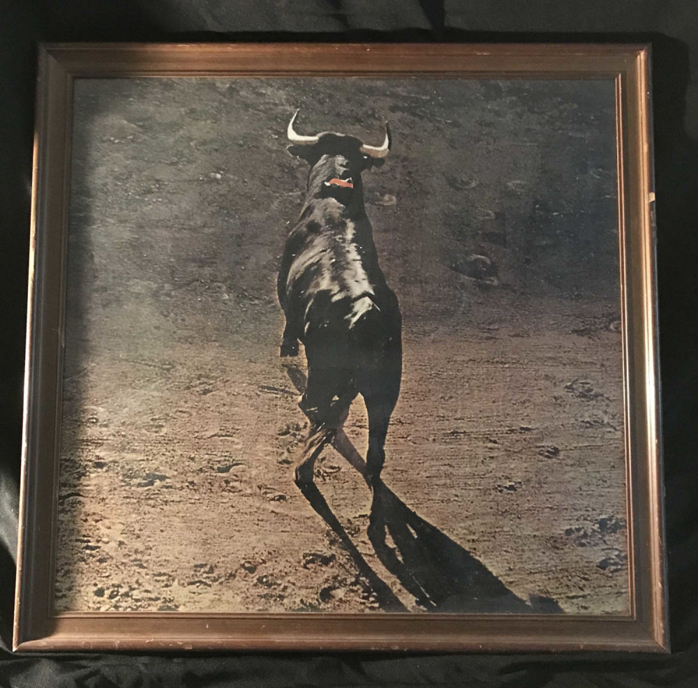 Lot 185: Photograph of Bull in Bull Fight
