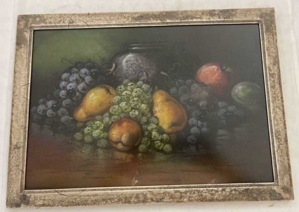 Lot 212: William H Chandler Still Life Under Glass