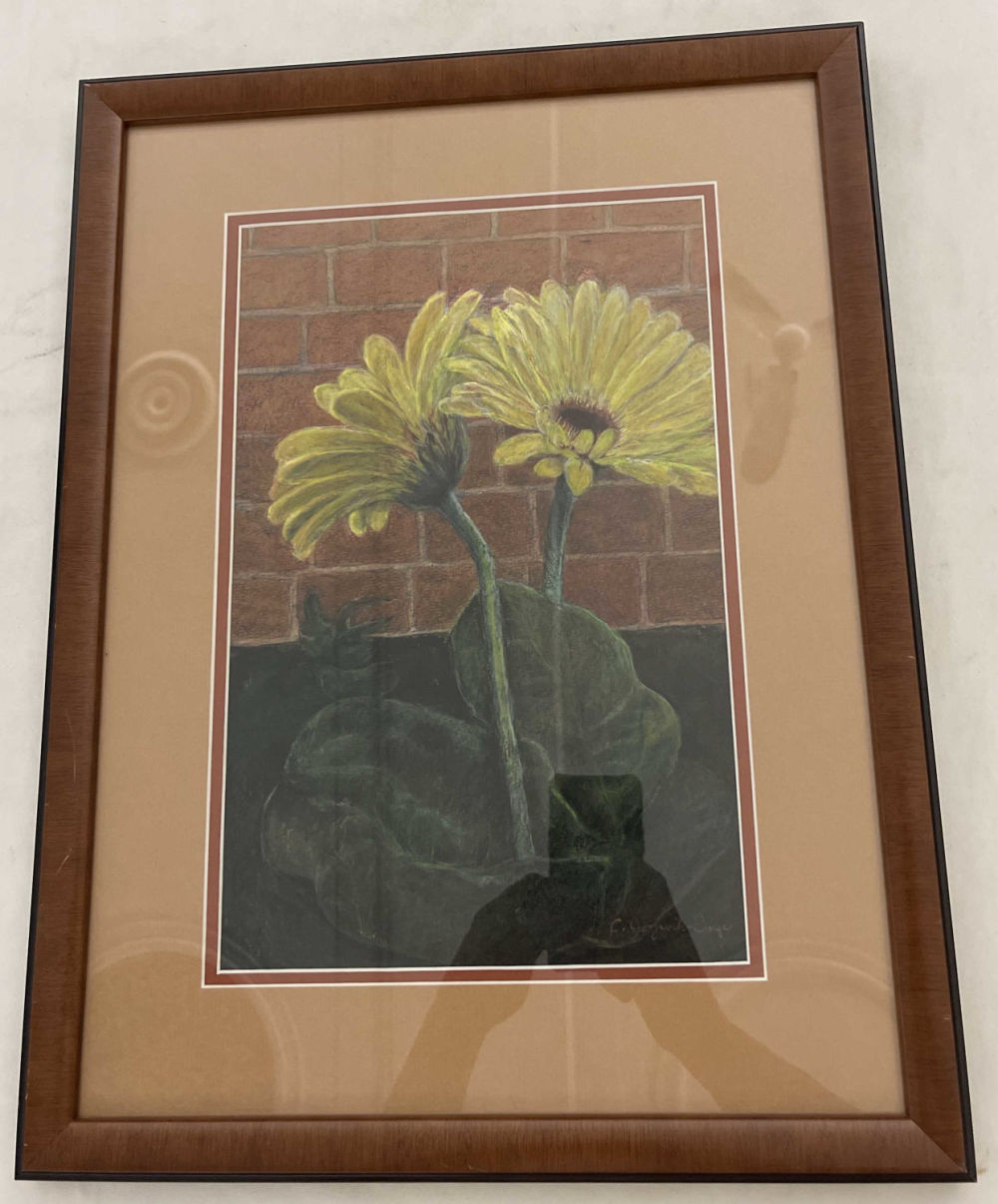 Lot 215: C. Jorzwilo Burge Original Pastel Still Life