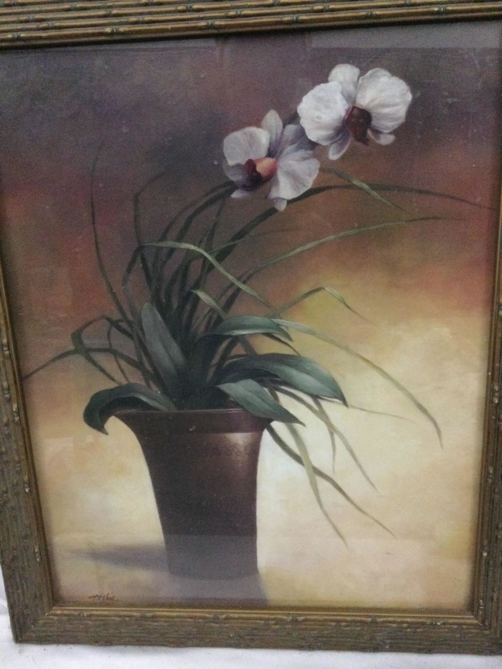 Lot 231: Signed & Framed Oil on Board By TC Chiu