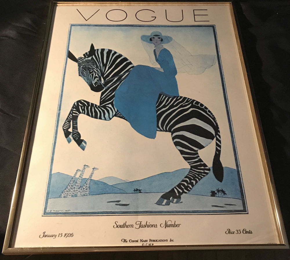 Lot 237: Print of Vogue Cover from January 1926