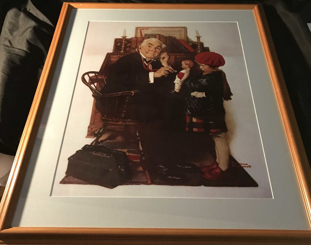 Lot 240: Norman Rockwell Print Doll Has a Doctors Visit