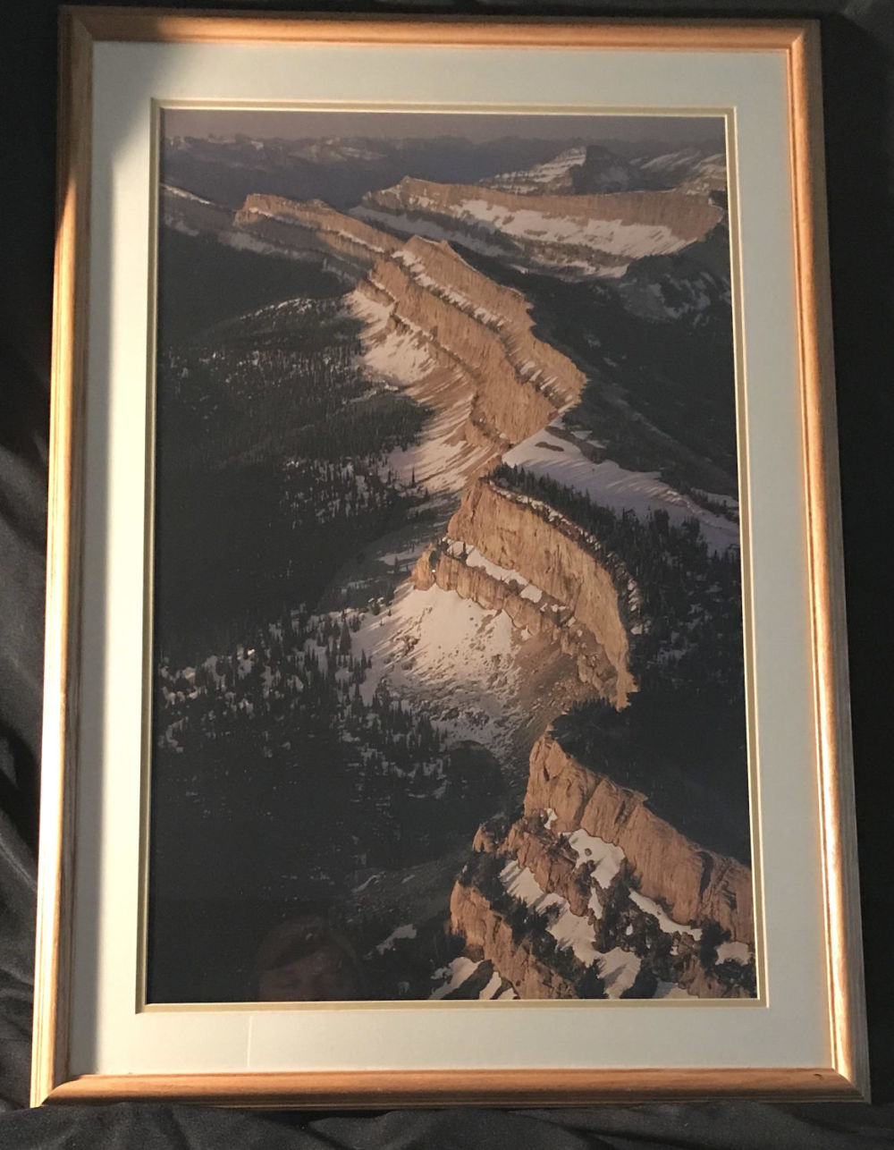 Lot 246: Beautiful Mountain Scenery Snow Trees & Cliffs