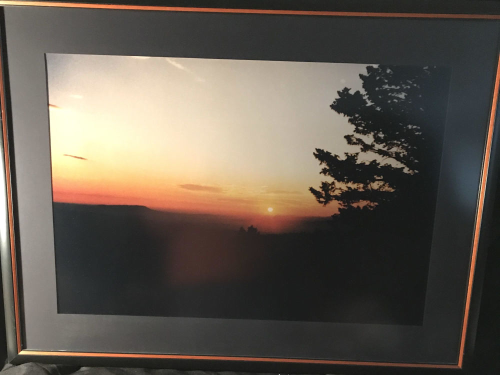 Lot 249: Beautiful Western Mountain Sunset