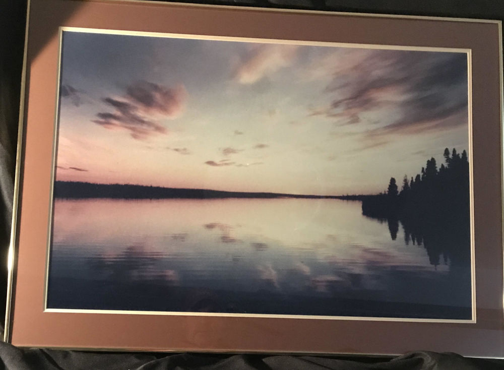 Lot 250: Late in the Day Lake Scene