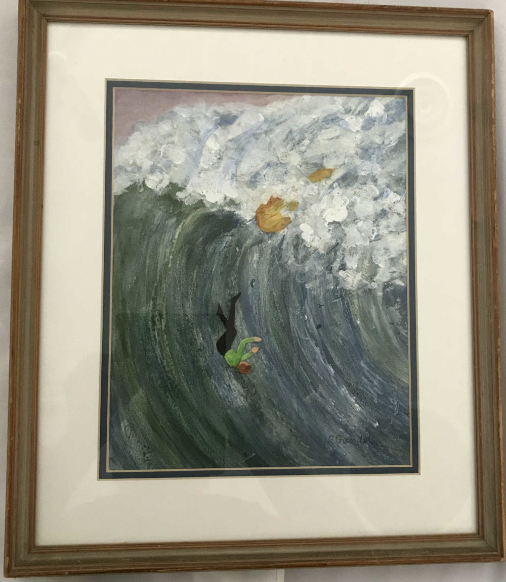 Lot 304: Falling From a Wave in the ocean by R GAMDEL