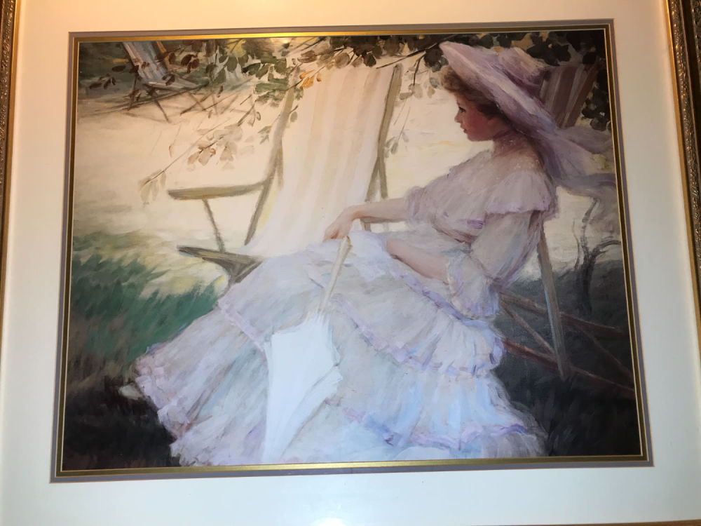 Lot 313: Lady in The Shade Lithograph