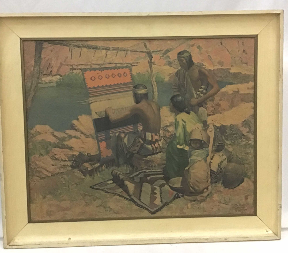Lot 324: Indigenous Weaver by Robert WESLEY Amick