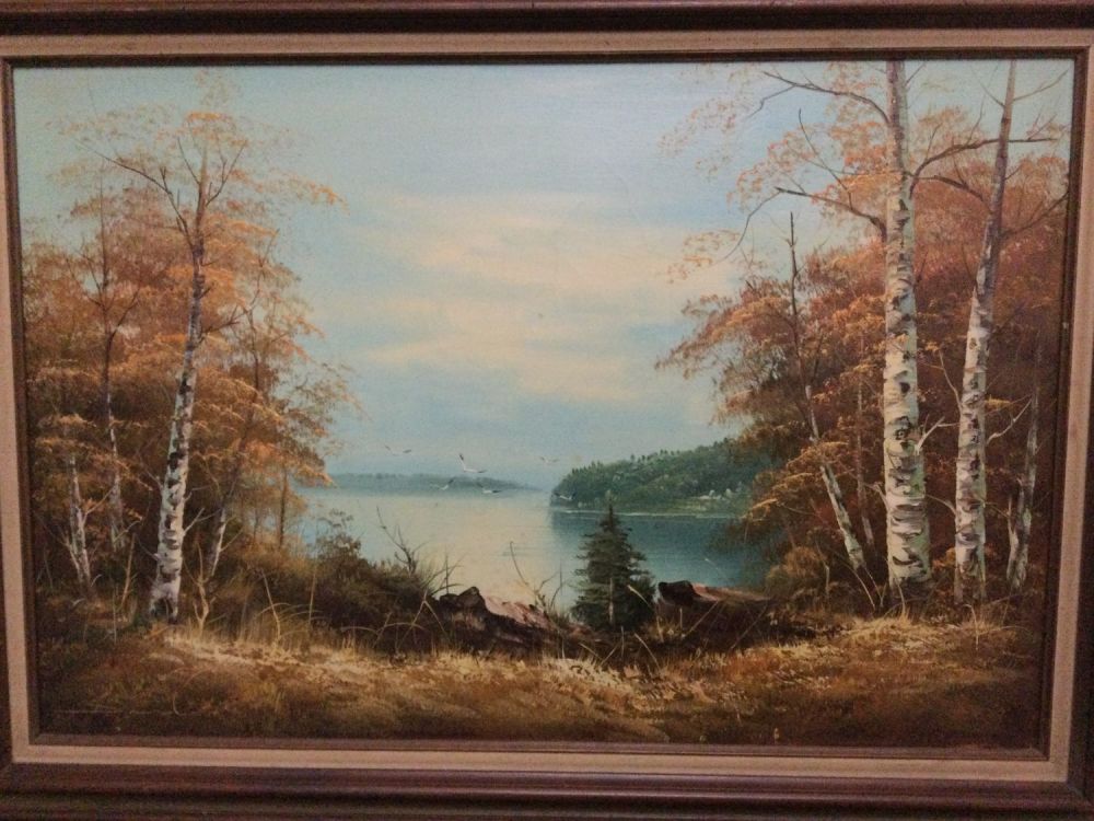 Lot 334: Signed Oil on Canvass by David