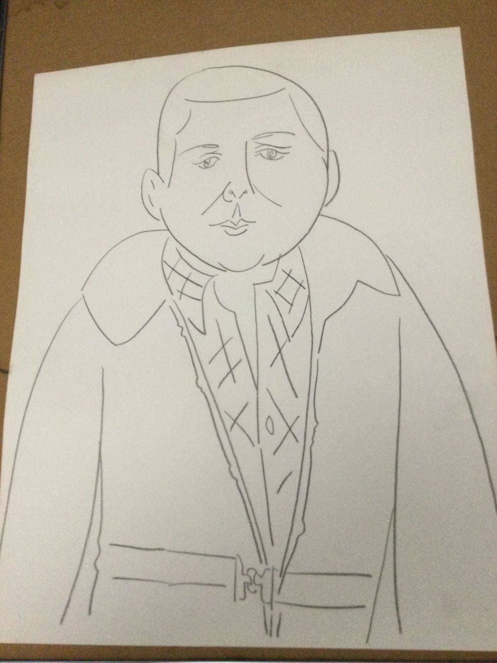 Lot 371: Achi Sullo Well Dressed Boy Sketch