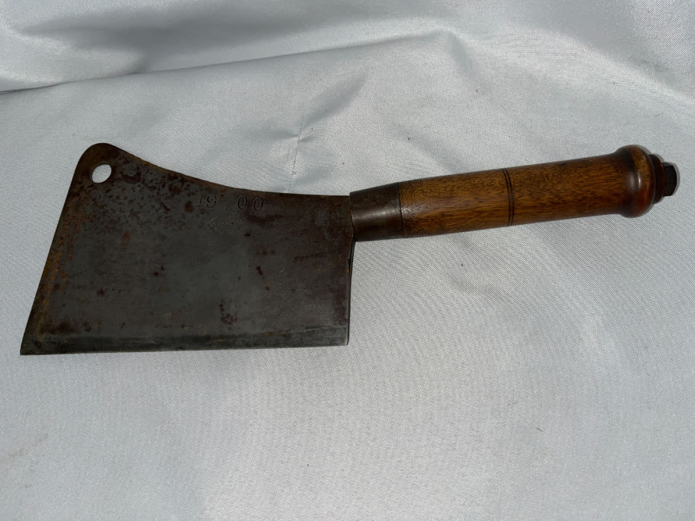 Lot 161: L & IJ White Meat Cleaver Buffalo NY