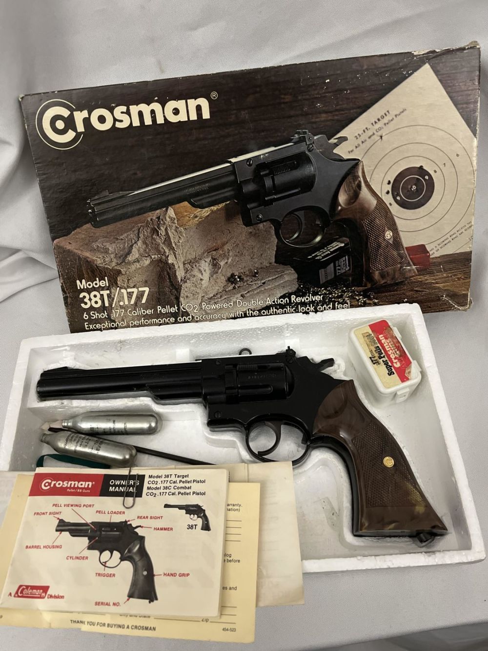 Lot 163: Crosman Model 38T Pellet CO2 Pistol