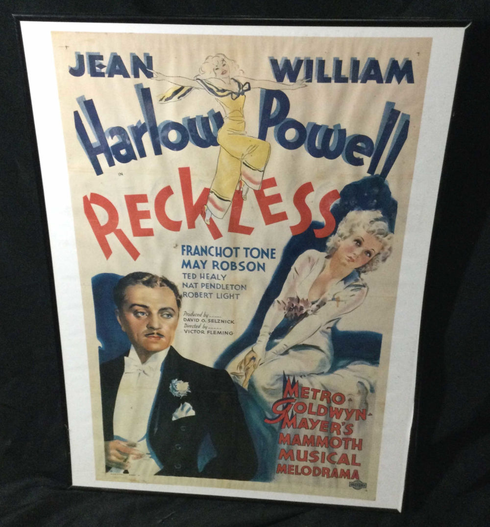 Lot 244: Vintage Movie Poster Reckless
