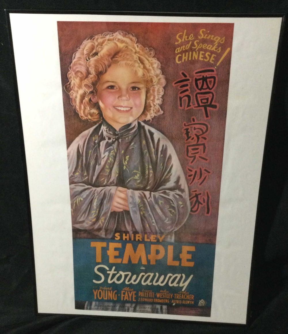 Lot 245: Vintage Movie Poster - Shirley Temple in Stowaway