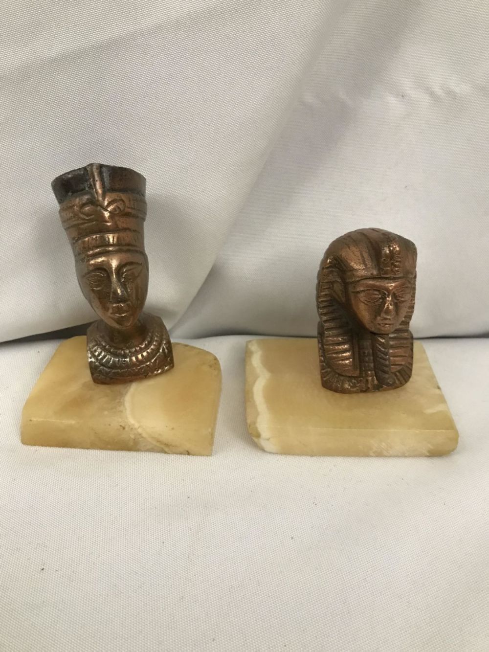 Lot 270: Egyptian Pharaohs Busts Desk Paperweights