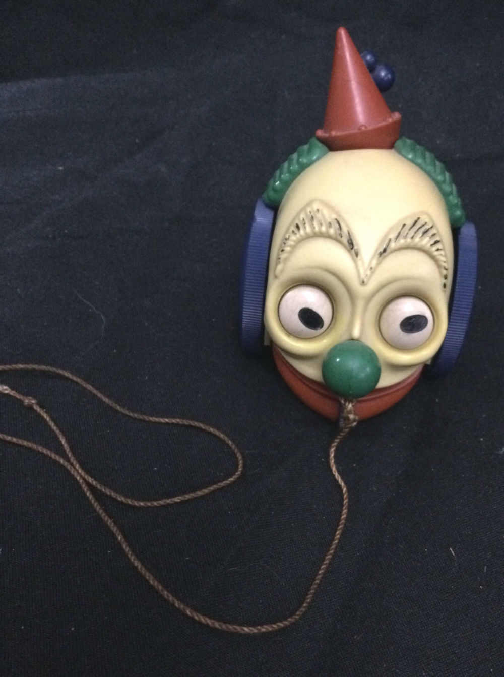 Lot 264: Rare Vintage Pull Toy Clown Head