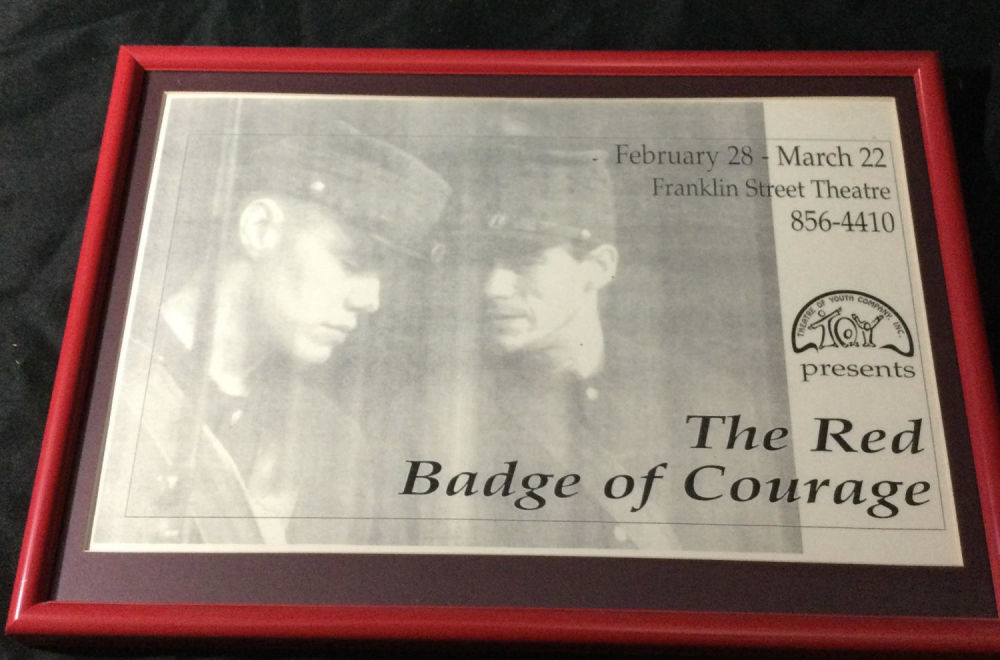 Lot 288: Stage Play Framed Advertising The Red Badge of