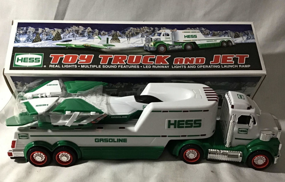 Lot 324: HESS Toy Truck and Jet brand new in box
