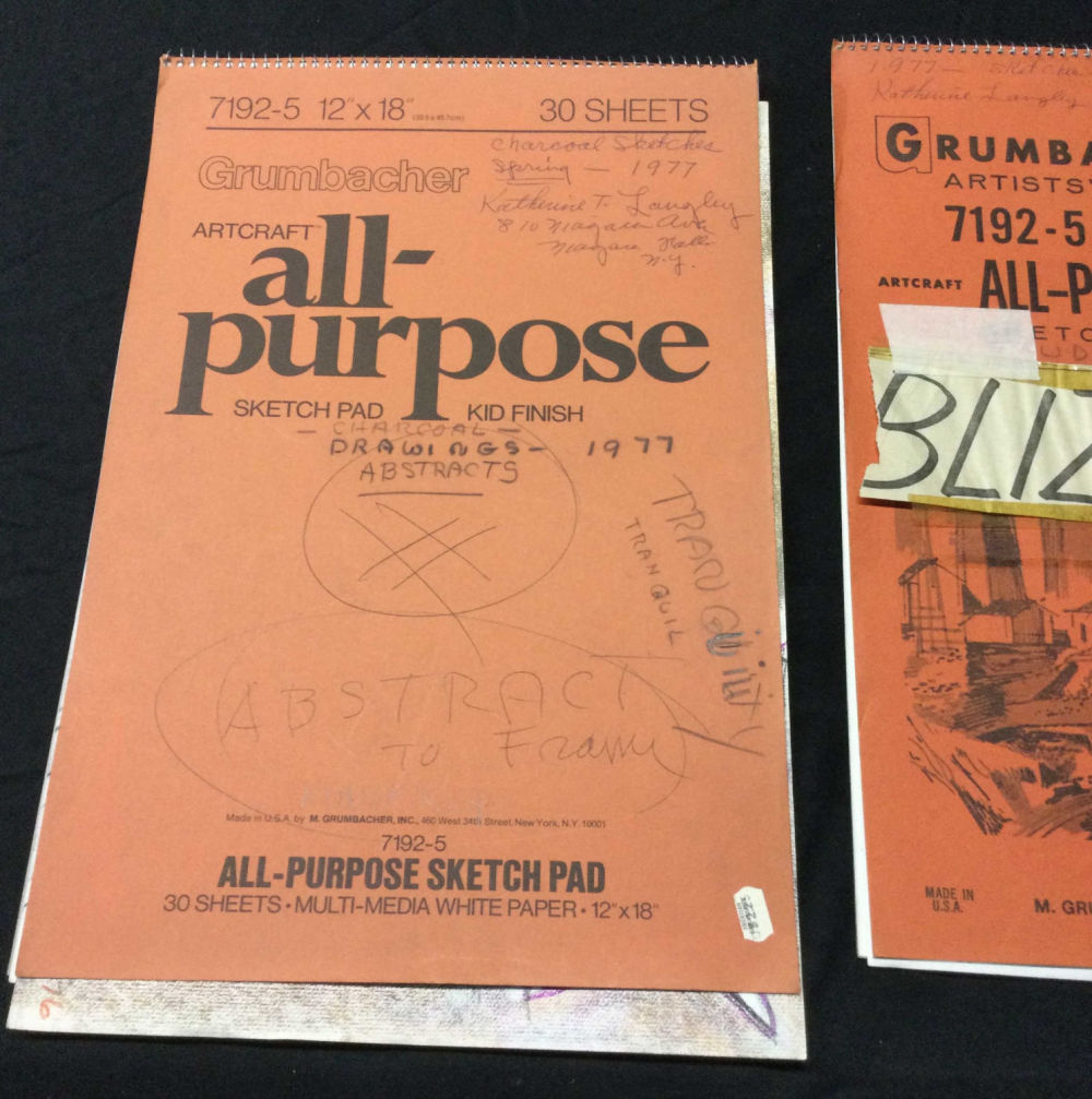 Lot 251: Charcoal Pad Sketchbooks from Langley Collection