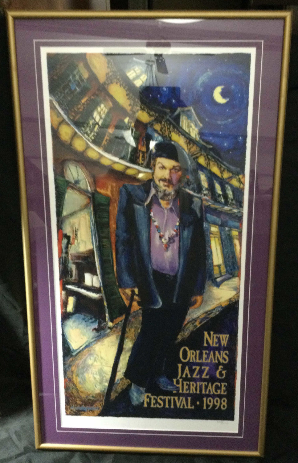 Lot 171: Lithograph from New Orleans 1998 Jazz & Heritage