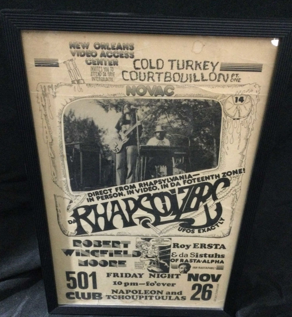 Lot 176: Framed Advertising for New Orleans Musical Event