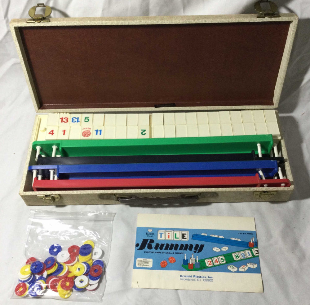 Lot 213: Vintage Tile Rummy Exciting Game of Skill & Chance